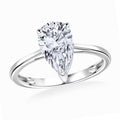 IGI Certified Luxuriant Lab Grown Diamond F VS2 3.00 ctw Solitaire Ring in 950 Platinum (Del. in 10-12 Days) - Sticky add to cart bar