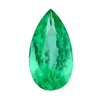 Certified and Appraised AAAA Boyaca Colombian Emerald (Pear Free Size) 5.00 ctw