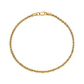 Doorbuster Rope Chain Bracelet in 20K Yellow Gold (7.25 In) 1.40 Grams - Sticky add to cart bar
