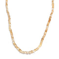 Brazilian Citrine 45.00 ctw Beaded Necklace in Rhodium Over Sterling Silver 18-20 Inches - Sticky add to cart bar