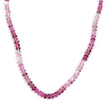 Pink Tourmaline 90.00 ctw Beaded Necklace in 18K Yellow Gold Over Sterling Silver 18-20 Inches - Sticky add to cart bar