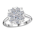 Luxuriant Lab Grown Diamond (G-H, SI) Ring in Platinum Over Sterling Silver (Size 8.0) 2.00 ctw - Sticky add to cart bar