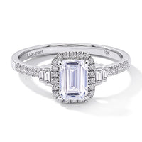 10K White Gold Luxuriant Lab Grown Diamond (E-F, VS) Ring (Size 8.0) 1.30 ctw