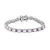 Moissanite & Pink Sapphire