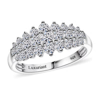 Luxuriant Lab Grown Diamond Eternal Sparkle Ring in Sterling Silver