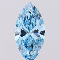IGI Certified Luxuriant Lab Grown Blue Diamond (VS2) (Mrq Mix mm) 3.50 ctw