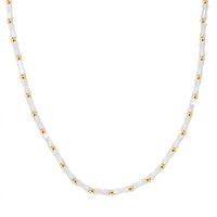 D'Joy Pearl Necklace 20 Inches in 18K Vermeil Yellow Gold Over Sterling Silver