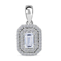 Luxuriant Lab Grown Diamond G-H SI 0.50 ctw Pendant without Chain in Platinum Over Sterling Silver - Sticky add to cart bar