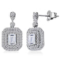 Luxuriant Lab Grown Diamond G-H SI 1.50 ctw Earrings in Platinum Over Sterling Silver - Sticky add to cart bar