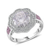 Moissanite & Pink Sapphire