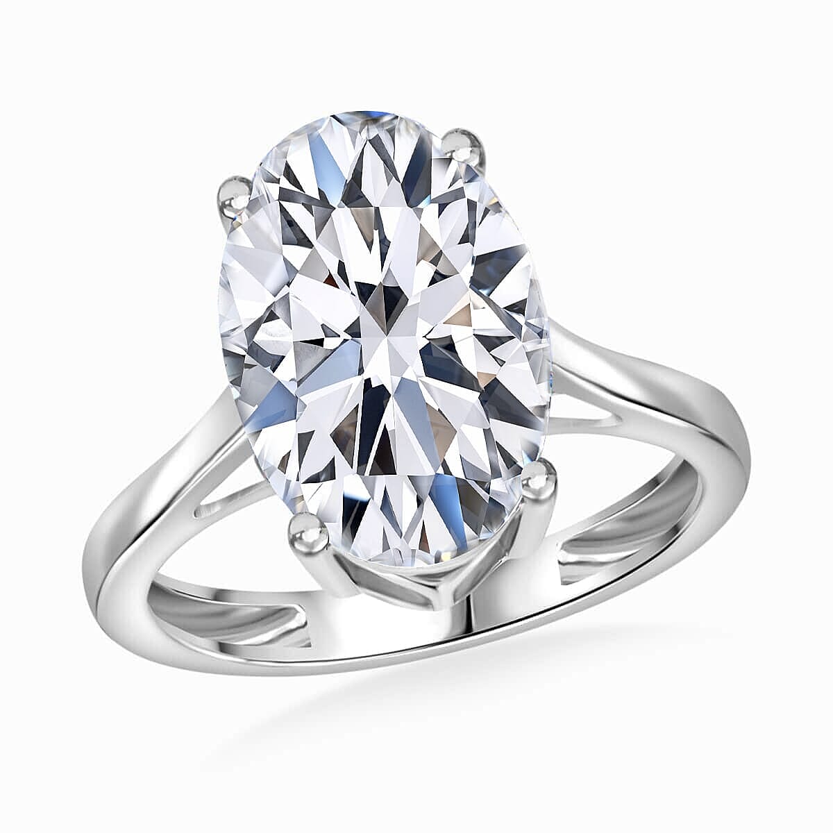 IGI Certified 950 Platinum Luxuriant Lab Grown Diamond (G, VS2) Ring (Size 4.5) (4.75 g) 5.00 ctw