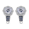 Moissanite & Blue Sapphire