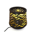 Indoor Wave Pattern Water Fountain with Warm Yellow LED Light (6.37"x5"x4.33") - Sticky add to cart bar