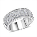 Luxuriant Lab Grown Diamond 1.75 ctw Ring in Sterling Silver (Size 7.0) - Sticky add to cart bar