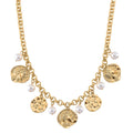 Simulated Pearl Charm Necklace in Goldtone 20-22 Inches - Sticky add to cart bar