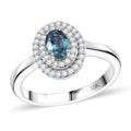 Luxoro 10K White Gold AAA Narsipatnam Alexandrite, Diamond (G-H, I2) (0.25 cts) Ring (Size 7.0) 0.85 ctw - Sticky add to cart bar