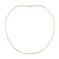 Forzantina Chain Necklace in 18K Yellow Gold 18 Inches 0.70 Grams