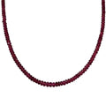 Certified & Appraised Luxoro AAA Akwanga Rubellite 55.00 ctw Beaded Necklace in 14K Yellow Gold 18-20 Inches - Sticky add to cart bar