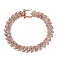 Epic Deal Natural Pink Diamond Bracelet in 18K Vermeil RG Over Sterling Silver (6.50 In) 1.50 ctw