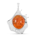 Baltic Amber Oval Shape Pendant without Chain in Sterling Silver - Sticky add to cart bar