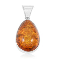 Baltic Amber Drop Shape Pendant without Chain in Sterling Silver - Sticky add to cart bar
