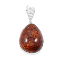 Baltic Amber Drop Shape Pendant without Chain in Sterling Silver - Sticky add to cart bar
