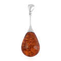Baltic Amber Drop Shape Designer Pendant in Sterling Silver - Sticky add to cart bar