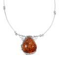 Baltic Amber Fancy Necklace in Sterling Silver 18 Inches - Sticky add to cart bar