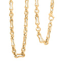 Italian 5.7mm Faceted Infinity Rolo Chain Necklace in 10K Yellow Gold 9.9 Grams 18 Inches - Sticky add to cart bar