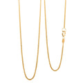 Italian 1.3mm Popcorn Necklace in 14K Yellow Gold 2.2 Grams 18 Inches - Sticky add to cart bar