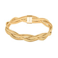 Italian 8.0mm Braided Mesh Bangle Bracelet in 10K Yellow Gold (7.25 In) 2.80 Grams - Sticky add to cart bar