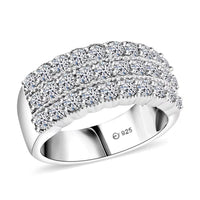 Luxuriant Lab Grown Diamond Ring in Sterling Silver (Size 7.0) 1.50 ctw