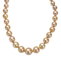 Certified & Appraised Iliana AAAA South Sea Golden Pearl 8-13mm 300.00 ctw Necklace in 18K Yellow Gold 18 Inches - Sticky add to cart bar