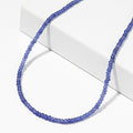 Certified & Appraised Luxoro AAA Tanzanite 82.00 ctw Beaded Necklace in 10K Yellow Gold 18 Inches - Sticky add to cart bar