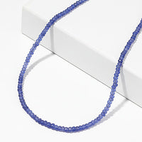 Certified & Appraised Luxoro AAA Tanzanite 82.00 ctw Beaded Necklace in 10K Yellow Gold 18 Inches