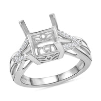 Diamond E-F VS2 0.12 ctw Ring in 950 Platinum (Size 7.0) 9.65 Grams
