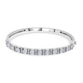 Luxuriant Lab Grown Diamond 2.00 ctw Bangle Bracelet in Rhodium Over Sterling Silver (7.25 In) - Sticky add to cart bar