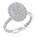 TLV Pre Doorbuster Deal Luxuriant Lab Grown Diamond (G, SI) (Cush) Ring in Sterling Silver (Size 10.0) 0.57 ctw - Sticky add to cart bar