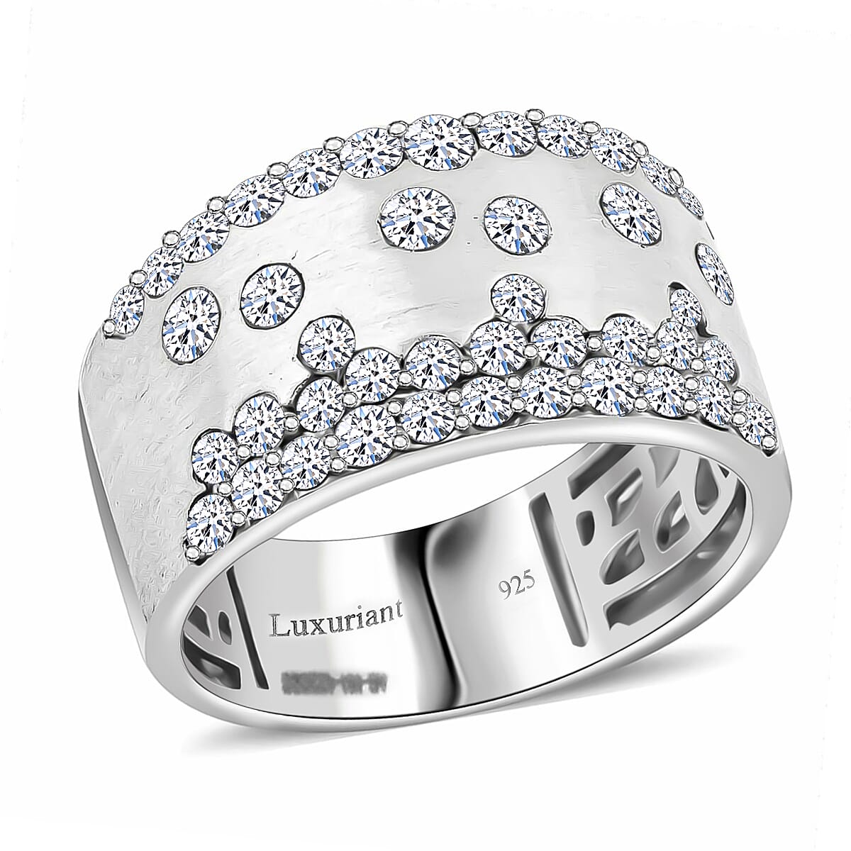Luxuriant Lab Grown Diamond (G, SI) Ring in Sterling Silver (Size 10.0) (Delivery in 08 - 10 Days) 1.07 ctw