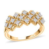 10K Yellow Gold Luxuriant Lab Grown Diamond (G, VS) Ring (Size 7.0) 0.50 ctw