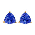 Iliana AAA Tanzanite Solitaire 2.90 ctw Stud Earrings in 18K Yellow Gold - Sticky add to cart bar