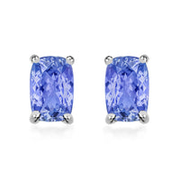Rhapsody AAAA Tanzanite 1.12 ctw Solitaire Stud Earrings in 950 Platinum