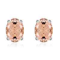 Tanzanite Solitaire Stud Earrings in Platinum Over Sterling Silver 1.65 ctw
