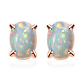 Premium Sleeping Beauty Turquoise Solitaire Stud Earrings in Platinum Over Sterling Silver 1.70 ctw - Sticky add to cart bar