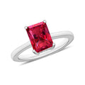 Premium Ouro Fino Rubellite Solitaire Ring in Vermeil Rose Gold Over Sterling Silver (Size 4.0) 1.35 ctw - Sticky add to cart bar