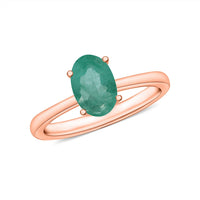 Kagem Zambian Emerald Solitaire Ring in Platinum Over Sterling Silver (Size 4) 0.85 ctw