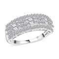 Luxuriant Lab Grown Diamond Eternal Band Ring in Sterling Silver - Sticky add to cart bar