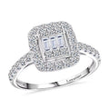 Pre Doorbuster Deal Luxuriant Lab Grown Diamond (G, SI) Ring in Sterling Silver (Size 10.0) (Delivery in 08 - 10 Days) 1.05 ctw - Sticky add to cart bar