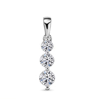 Luxuriant Lab Grown Diamond G SI 0.50 ctw Pendant without Chain in Sterling Silver
