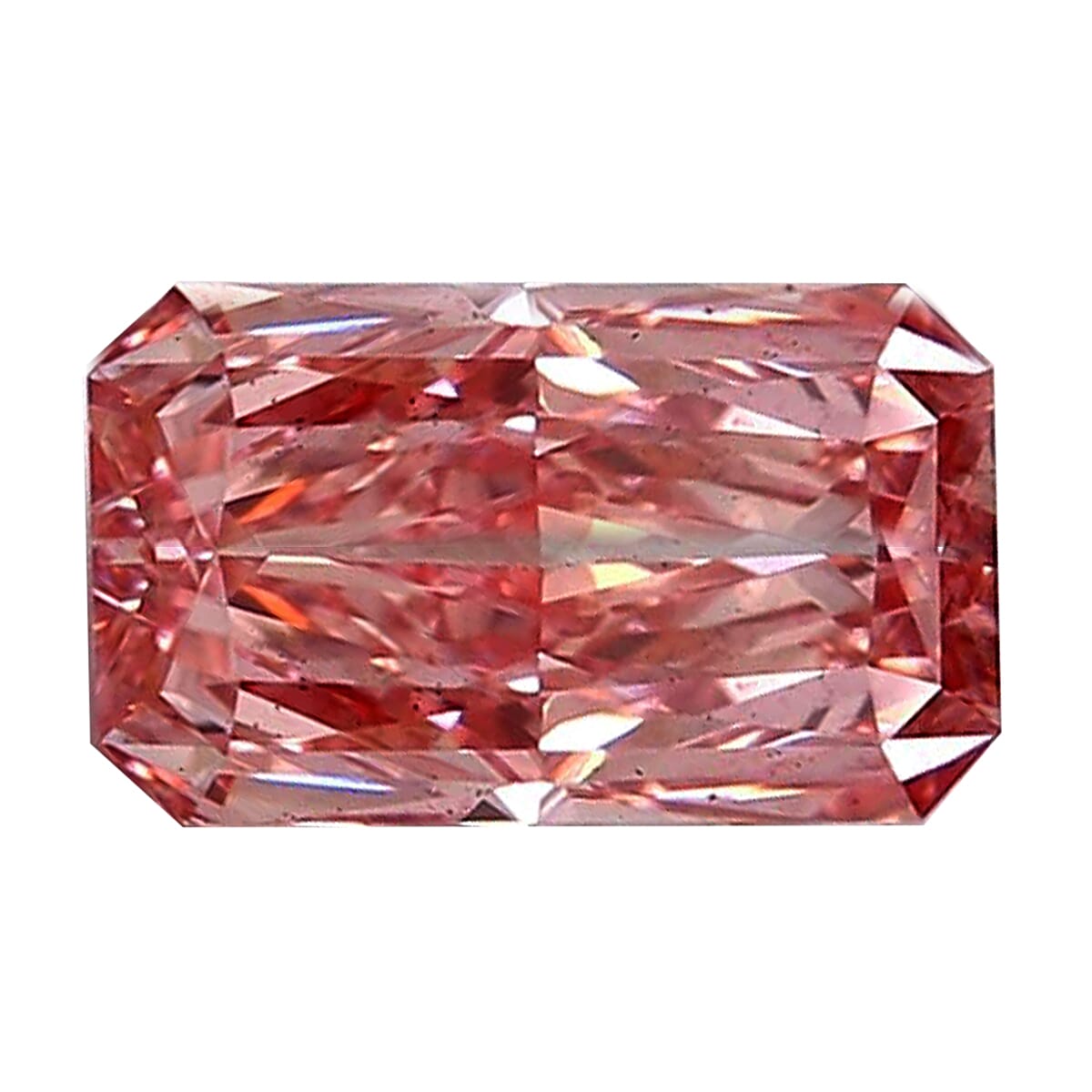 IGI Certified Luxuriant Lab Grown Pink Diamond (Radiant) (VS2) 1.00 ctw